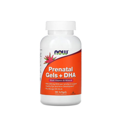 Prenatal Gels + DHA - 180 softgels - Now Foods