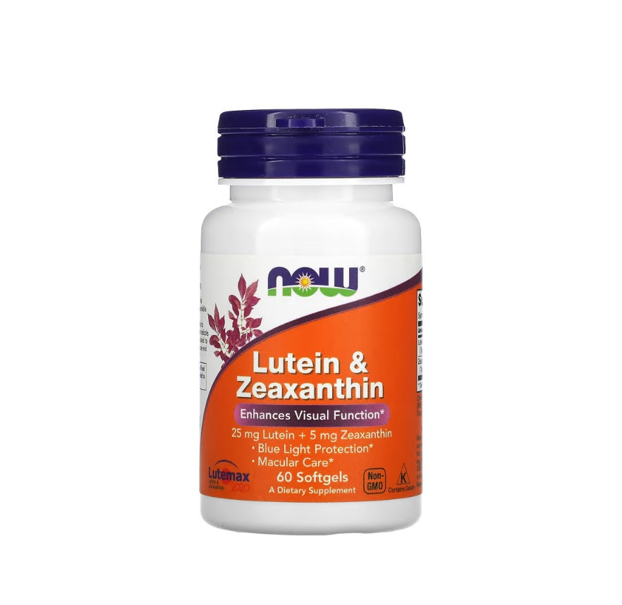 Lutein &amp; Zeaxanthin - 60 softgels - NOW Foods