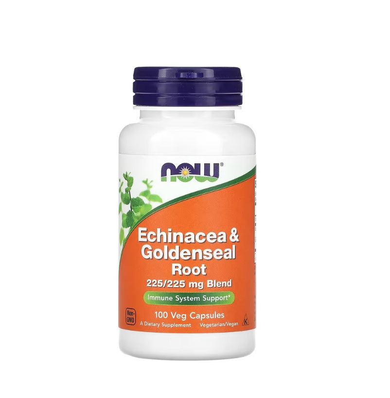 Echinacea &amp; Goldenseal Root - 100 caps - Now Foods