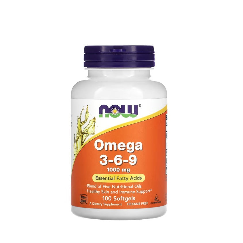 Omega 3-6-9, 1000mg - 100 softgel - Now Foods