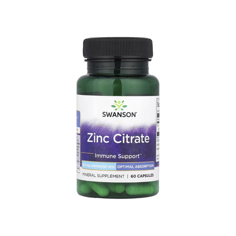 Zinc Citrate, 50mg - 60 caps - Swanson