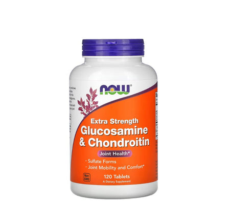 Glucosamine &amp; Chondroitin Extra Strength - 120 tablets - NOW Foods