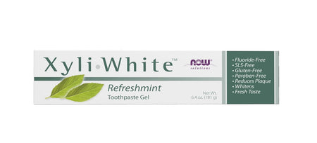 XyliWhite, Refreshmint Toothpaste Gel - 181 grams - NOW Foods