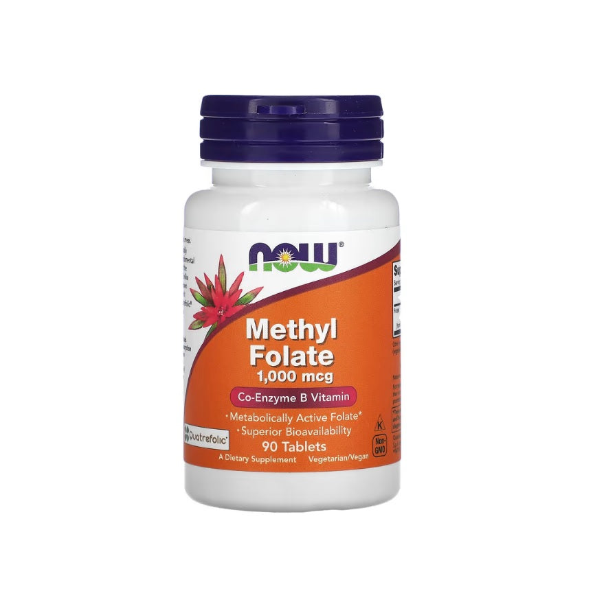 Methyl Folate, 1000mcg - 90 tablets - NOW Foods