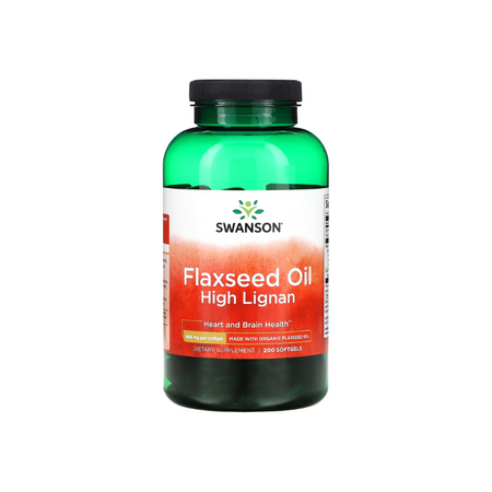 Flaxseed Oil High Lignan - 200 softgels - Swanson