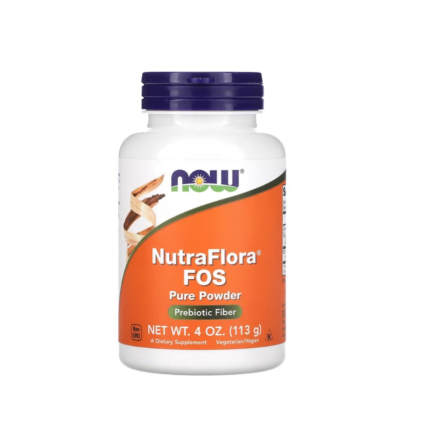 NutraFlora FOS, Pure Powder - 113 grams - NOW Foods