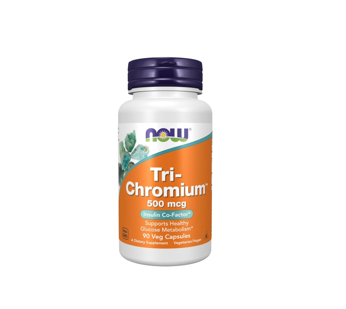 Tri-Chromium 500mcg - 90 vcaps - NOW Foods