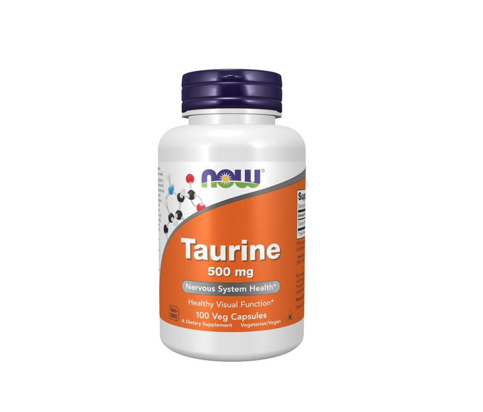 Taurine 500mg - 100 caps - NOW Foods