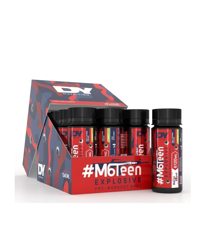 #M6Teen Explosive Pre-Workout Shot, Cherry - 12 x 60ml. - Dorian Yates