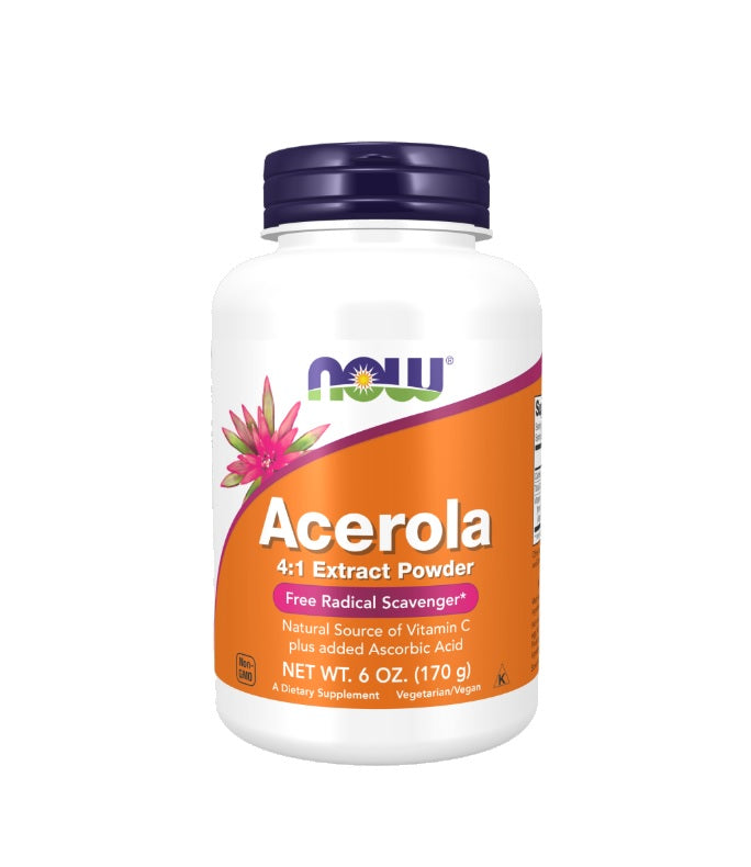 Acerola, 4:1 Extract Powder - 170 grams-NOW Foods