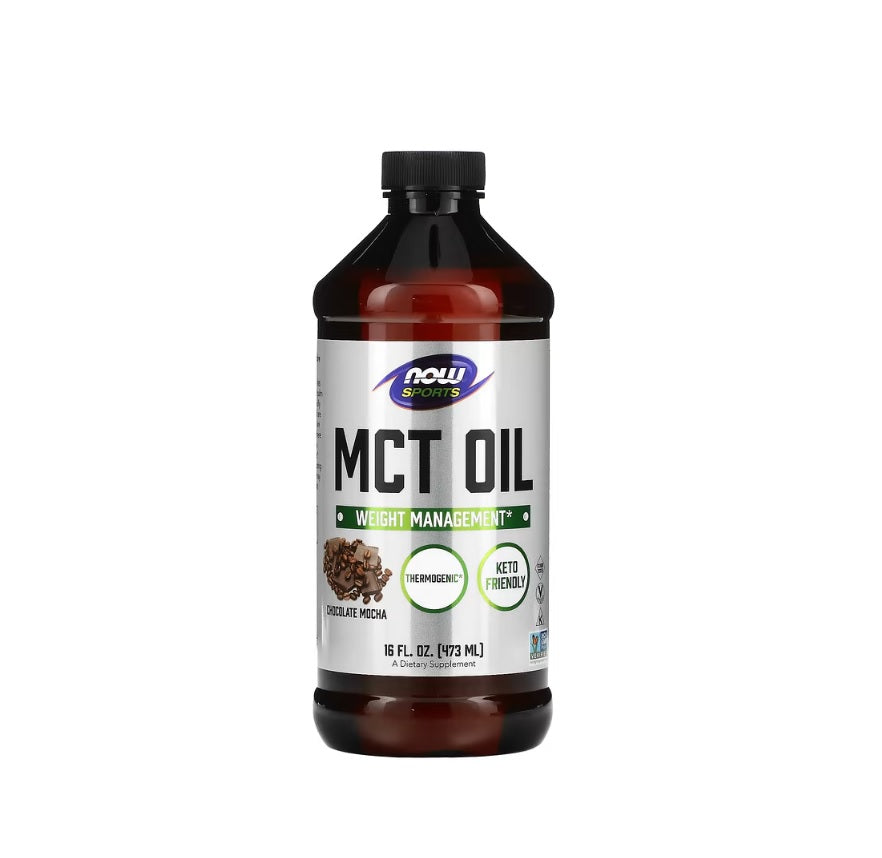 MCT Oil, Chocolate Mocha - 473 ml. - NOW Foods