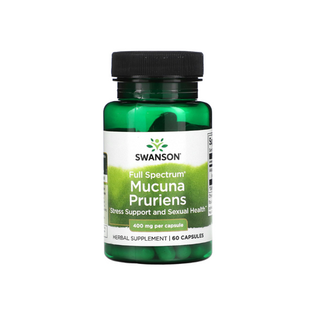 Full Spectrum Mucuna Pruriens, 400mg - 60 caps - Swanson