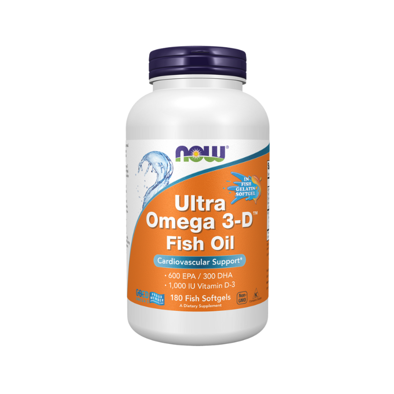 Ultra Omega 3-D con vitamina D-3 - 180 cápsulas blandas