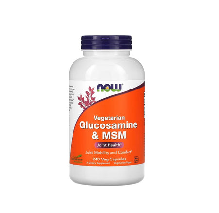 Glucosamine &amp; MSM Vegetarian - 240 vcaps - NOW Foods