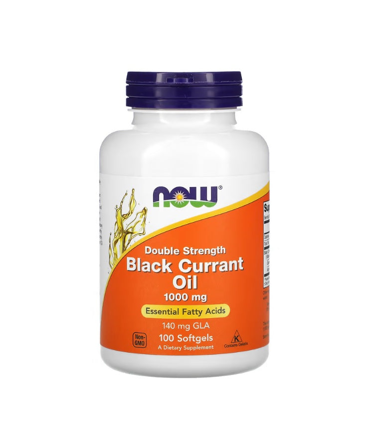 Black Currant Oil, 1000mg - 100 softgels - NOW Foods