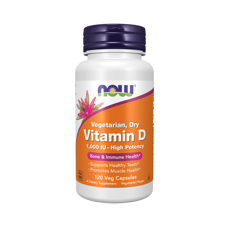 Vitamina D, 1000 IU Vegetariano - Seco - 120 vcaps