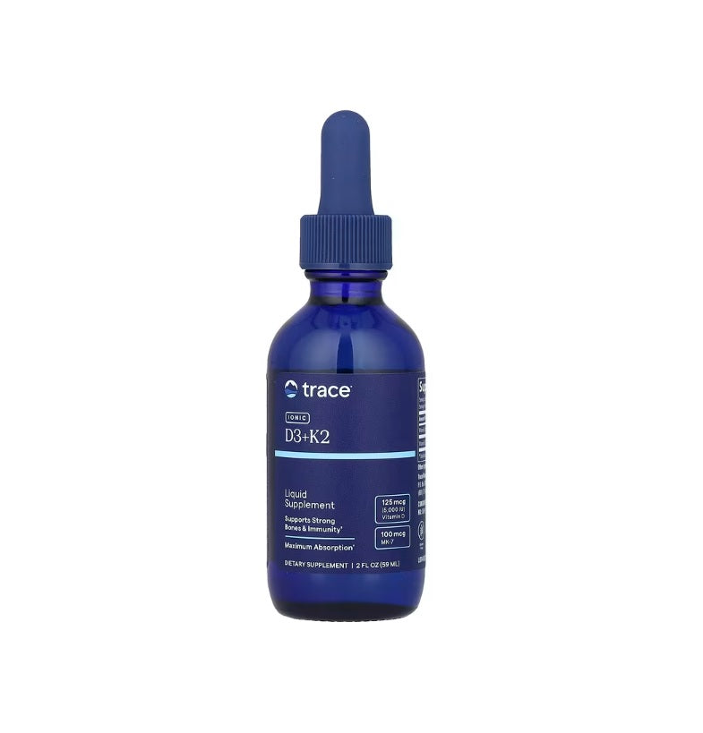 Ionic D3 + K2 - 59 ml. - Trace Minerals