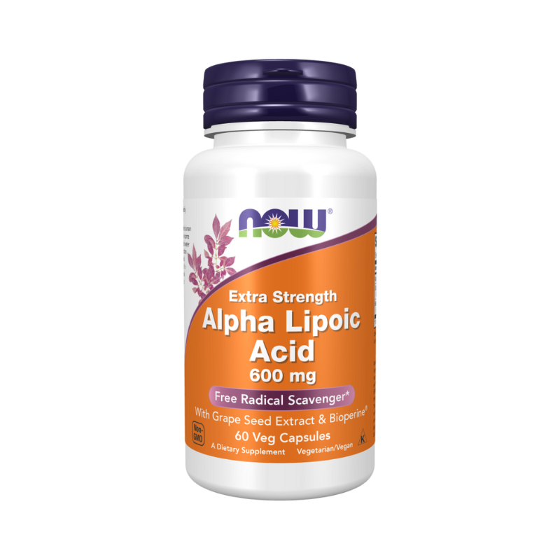 Alpha Lipoic Acid with Grape Seed Extract & Bioperine, 600mg - 60 vcaps