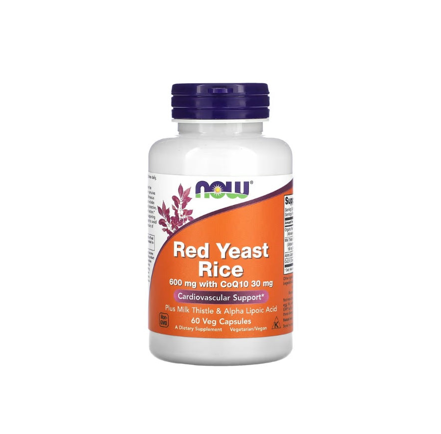 Red Yeast Rice with CoQ10, 600mg - 60 vcaps - NOW Foods