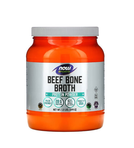 Bone Broth, Beef Powder - 544 grams - NOW Foods