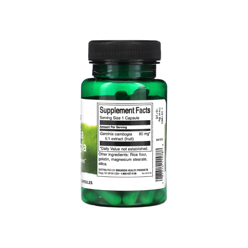 Garcinia Cambogia 5:1 Extract, 80mg - 60 caps - Swanson