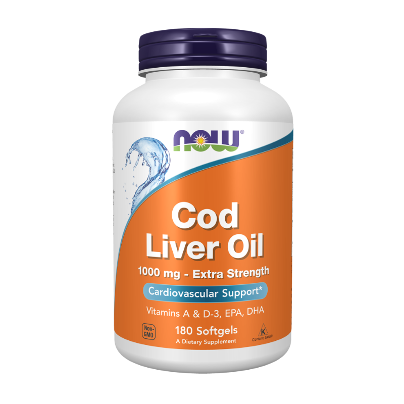 Cod Liver Oil, 1000mg Extra Strength - 180 softgels