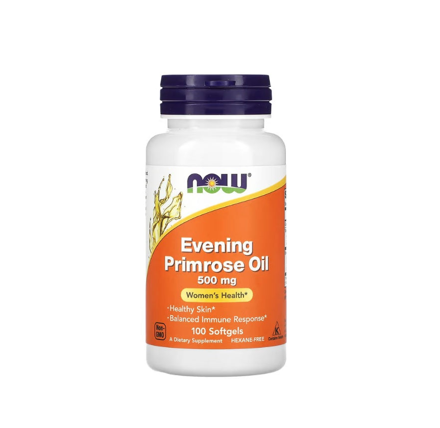 Evening Primrose Oil, 500mg - 100 softgels&nbsp;- NOW Foods