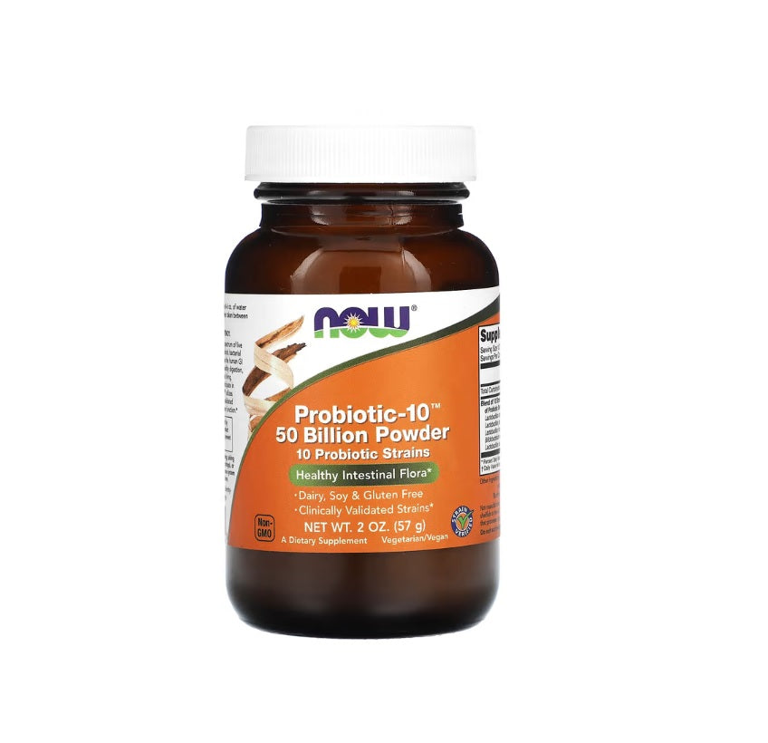 Probiotic-10, 50 Billion Powder - 57 grams - NOW Foods