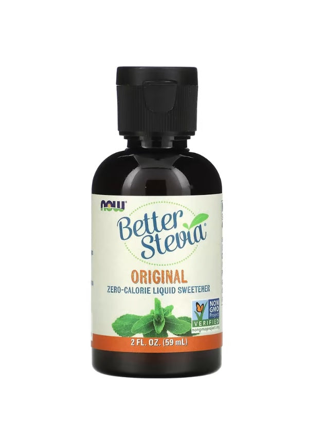 Better Stevia Liquid, Original - 59 ml. NOW Foods