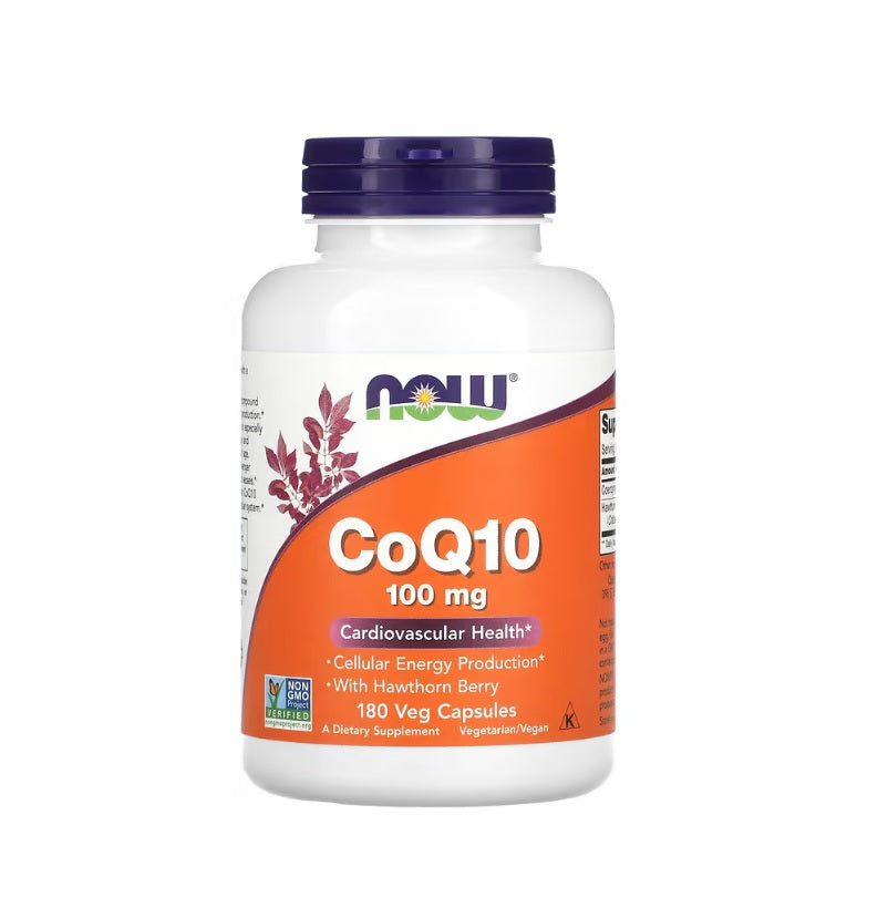 CoQ10 with Hawthorn Berry, 100mg - 180 vcaps - Now Foods