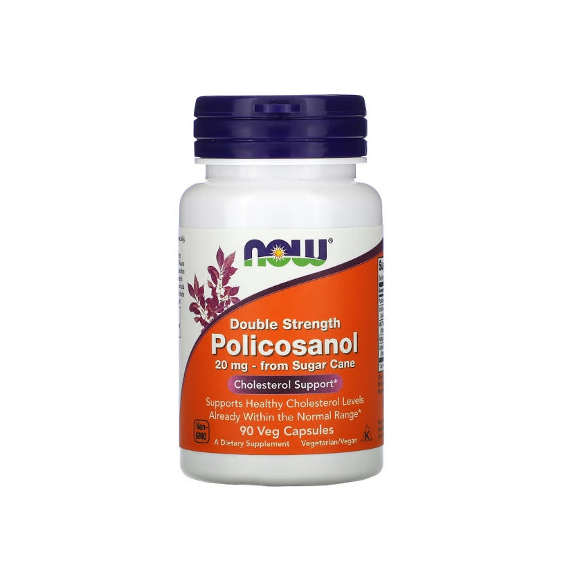 Policosanol, 20mg - 90 vcaps - NOW Foods