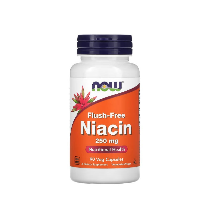 Niacin Flush-Free, 250mg - 90 vcaps - NOW Foods