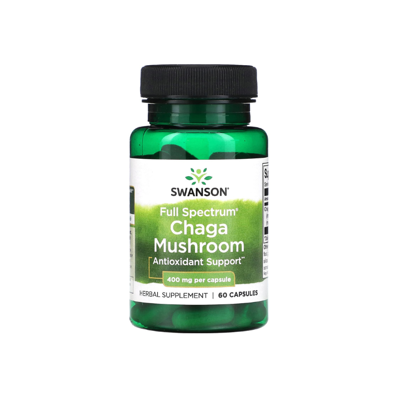 Full Spectrum Chaga Mushroom, 400mg - 60 caps - Swanson