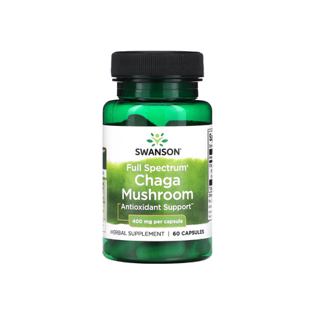 Full Spectrum Chaga Mushroom, 400mg - 60 caps - Swanson