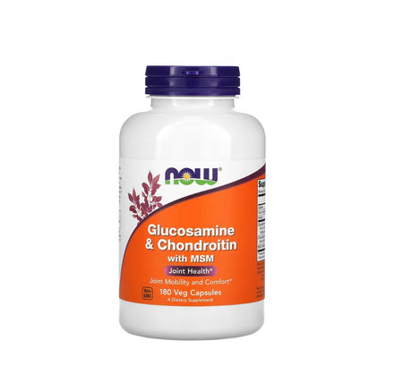 Glucosamine &amp; Chondroitin with MSM - 180 caps - NOW Foods