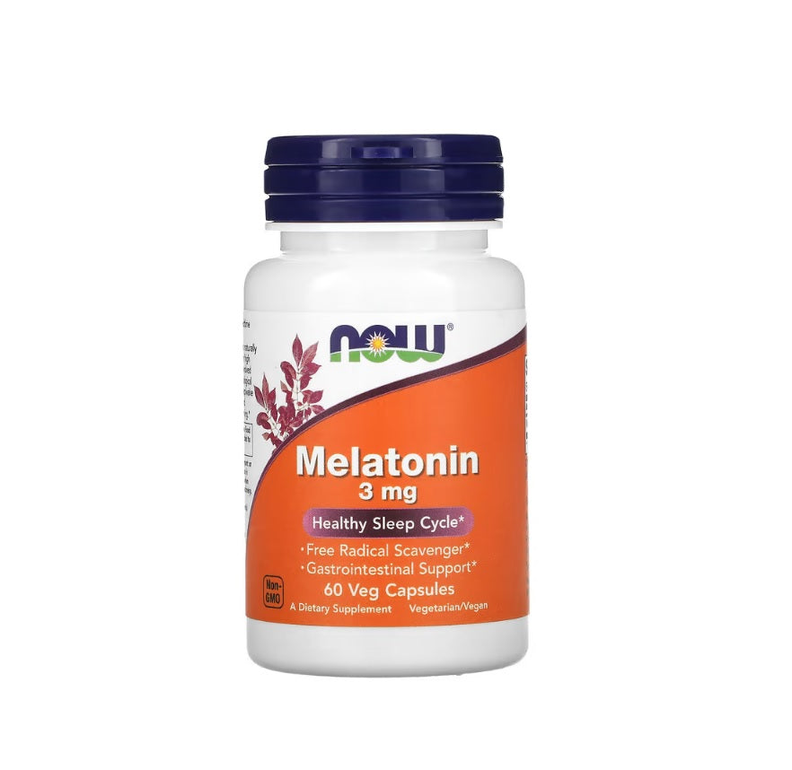 Melatonin, 3mg - 60 vcaps - NOW Foods