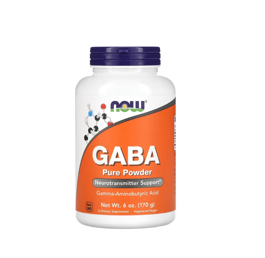 GABA, Pure Powder - 170 grams&nbsp;- NOW Foods