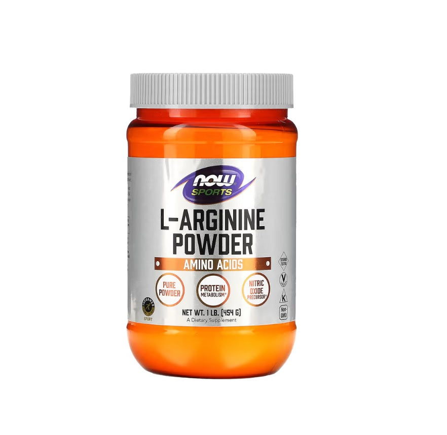 L-Arginine, Pure Powder - 454 grams - Now Foods