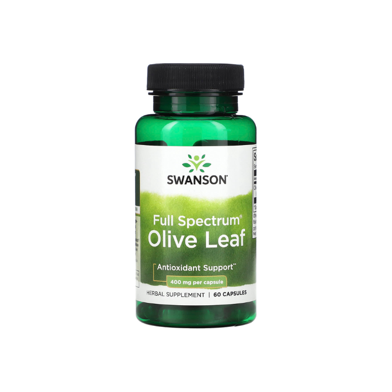 Full Spectrum Olive Leaf, 400mg - 60 caps - Swanson