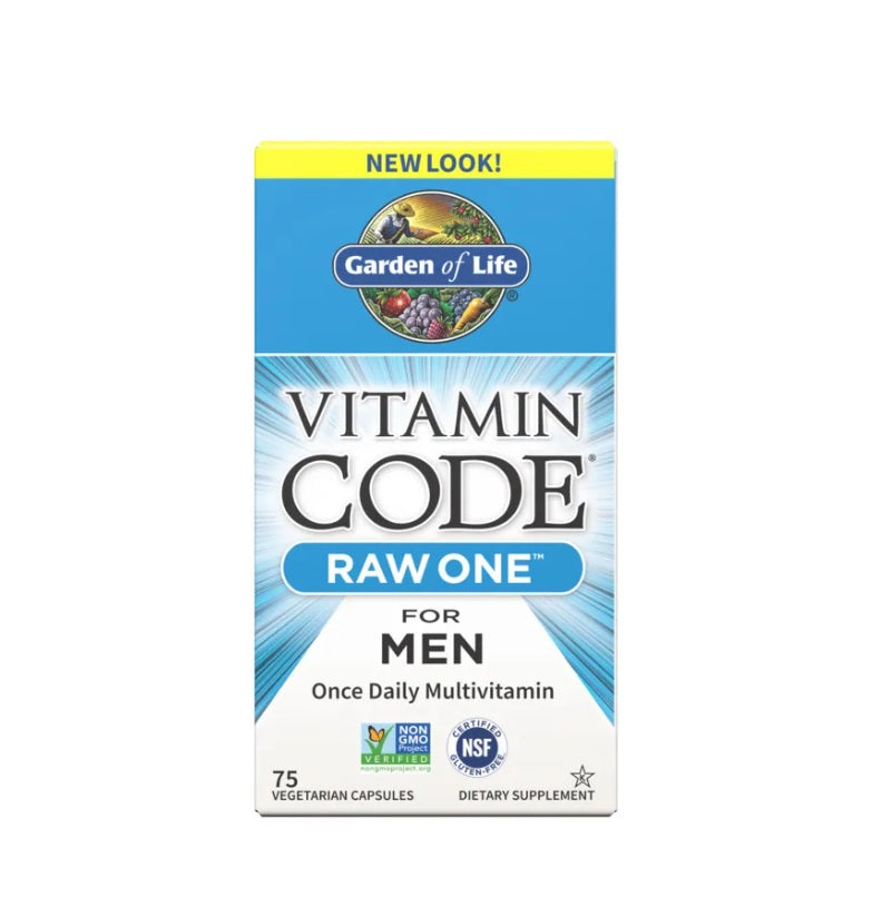 Vitamin Code RAW ONE for Men - 75 vcaps - Garden of Life