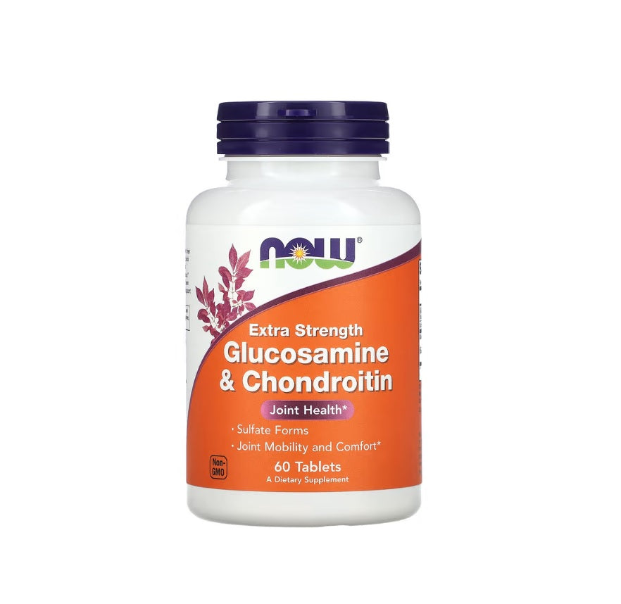 Glucosamine &amp; Chondroitin Extra Strength - 60 tablets - NOW Foods