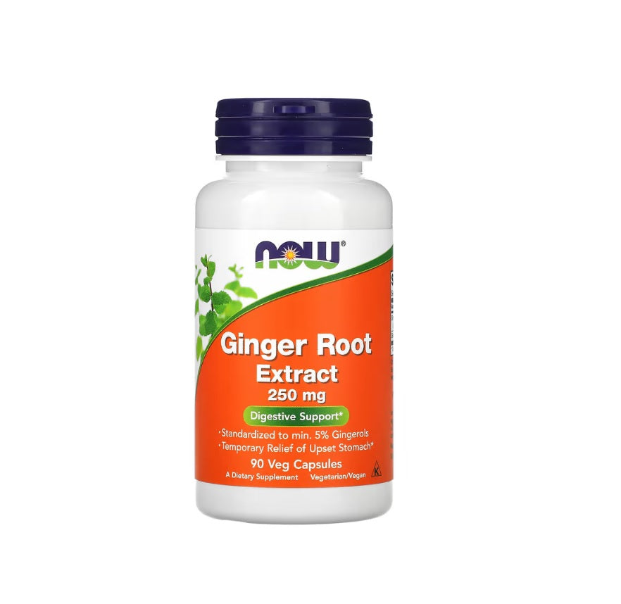 Ginger Root Extract, 250mg - 90 vcaps&nbsp;- NOW Foods