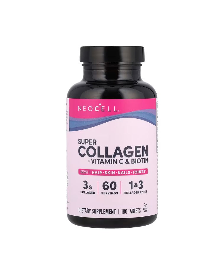 Super Collagen + Vitamin C &amp; Biotin - 180 tablets - NeoCell