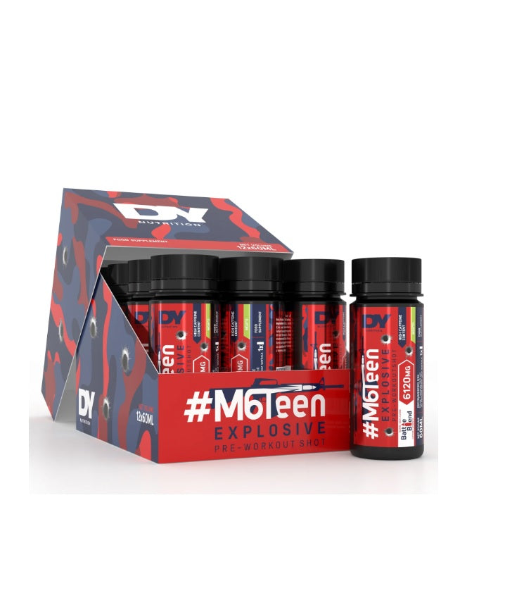 #M6Teen Explosive Pre-Workout Shot, Blueberry - 12 x 60ml. - Dorian Yates