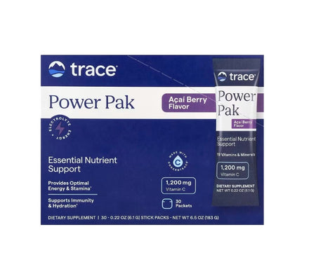 Electrolyte Stamina Power Pak, Acai Berry - 30 packets - Trace Minerals
