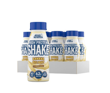 High Protein Shake, Banana Delight - 8 x 500 ml. - Applied Nutrition