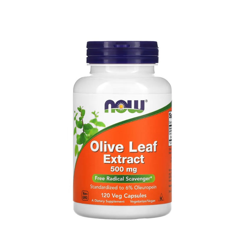 Olive Leaf Extract, 500mg - 120 vcaps - NOW Foods