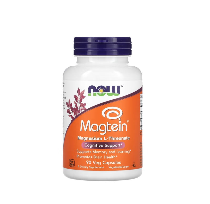 Magtein Magnesium L-Threonate - 90 vcaps - NOW Foods