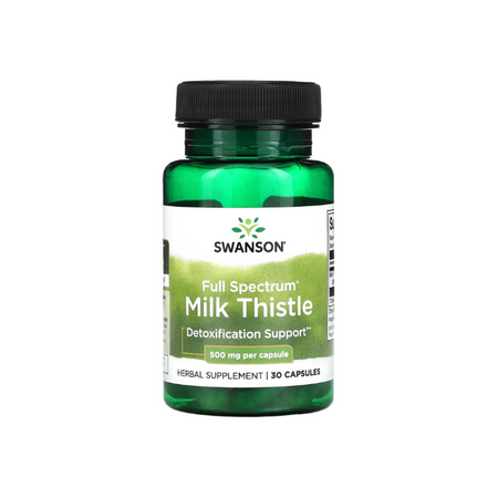 Full Spectrum Milk Thistle, 500mg - 30 caps - Swanson