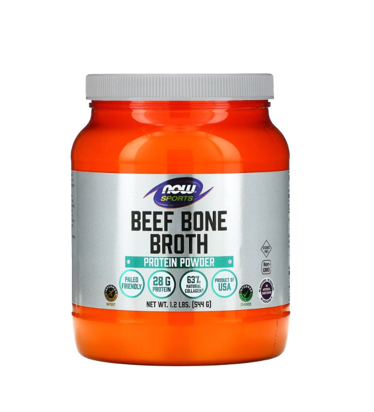 Bone Broth, Chicken Powder - 544 grams NOW Foods